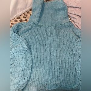 Free People turquoise turtleneck soft sweater